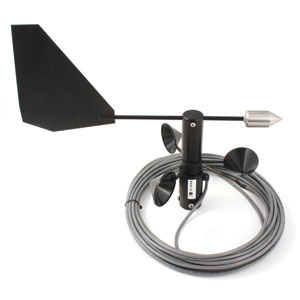 Cup Anemometer and Wind Vane (Wind Speed and Direction Sensors)